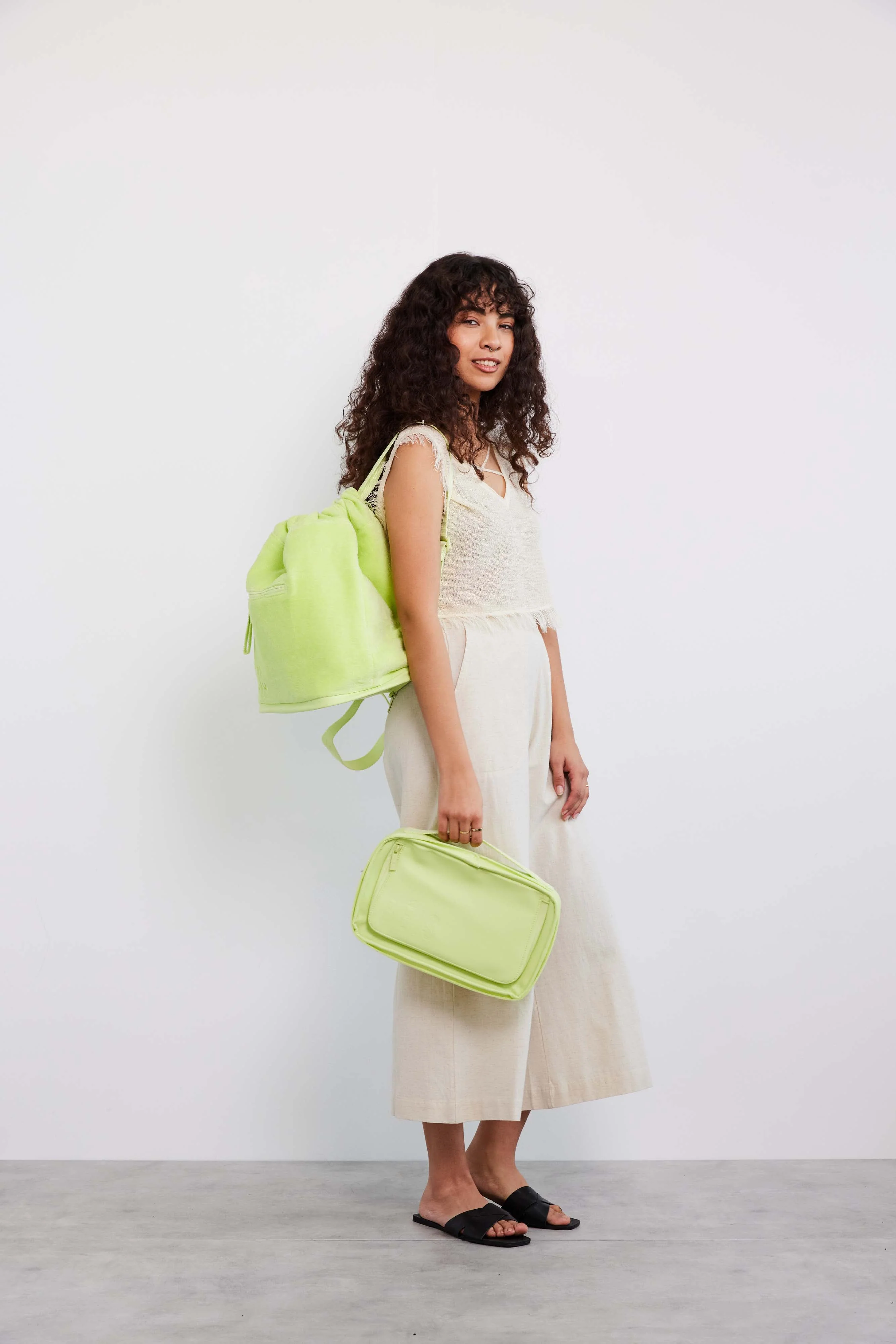 The Terry Backpack Cooler in Citron - Image 15
