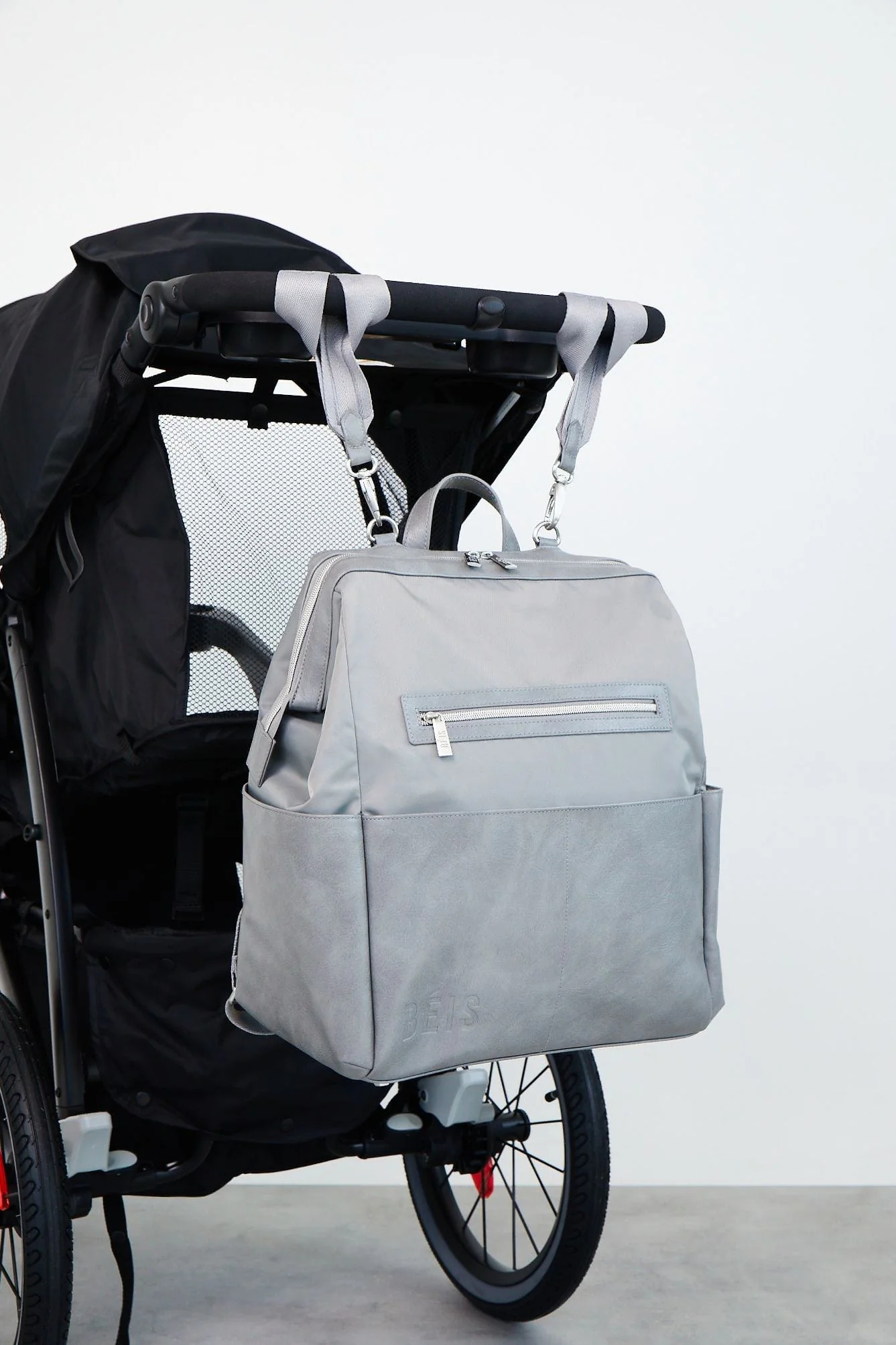 The Backpack Diaper Bag in Grey - Image 8