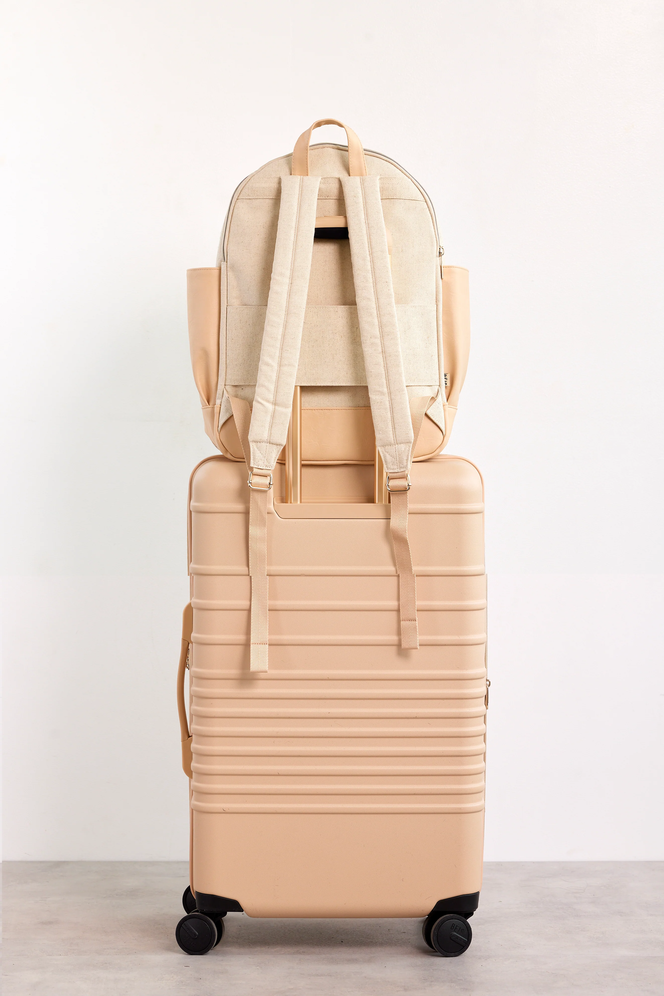The Travel Backpack in Beige - Image 6