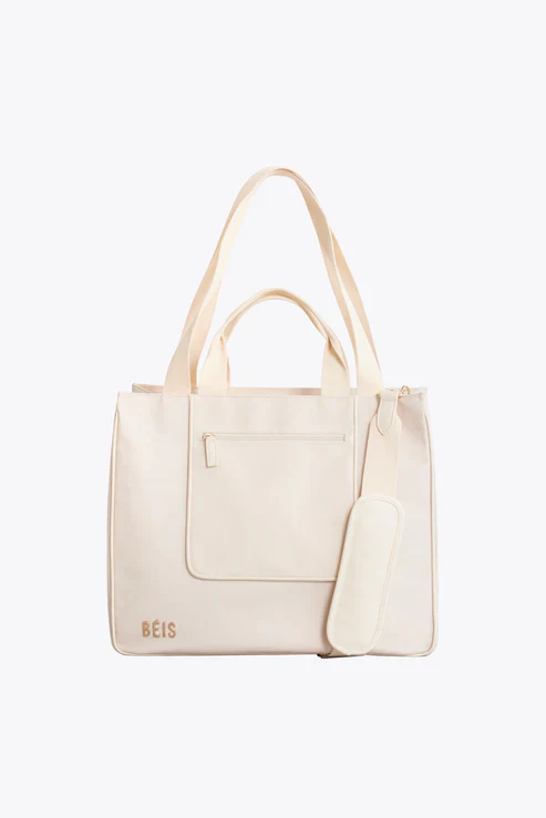 The East To West Tote in Beige - Image 16