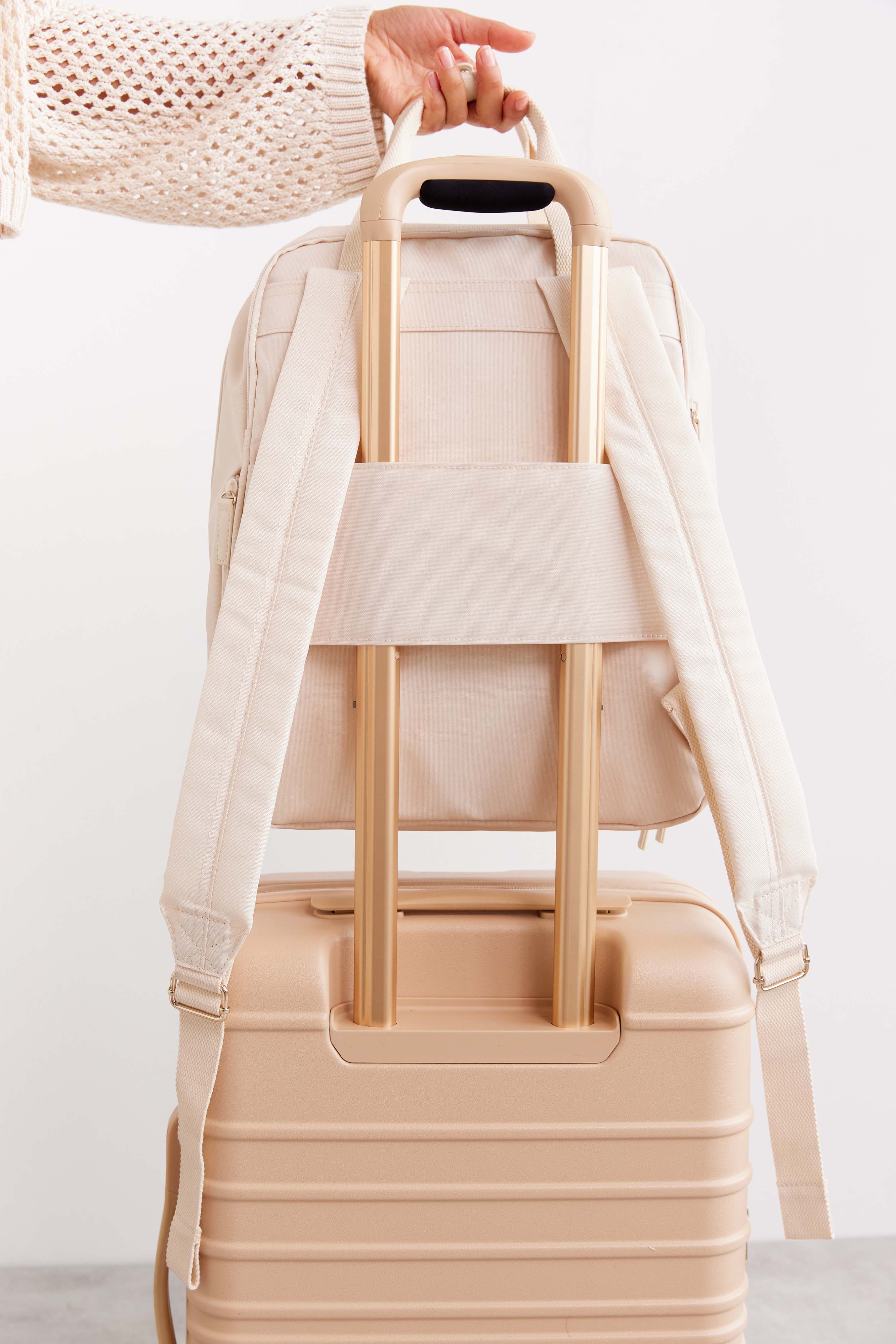 The Expandable Backpack in Beige - Image 10
