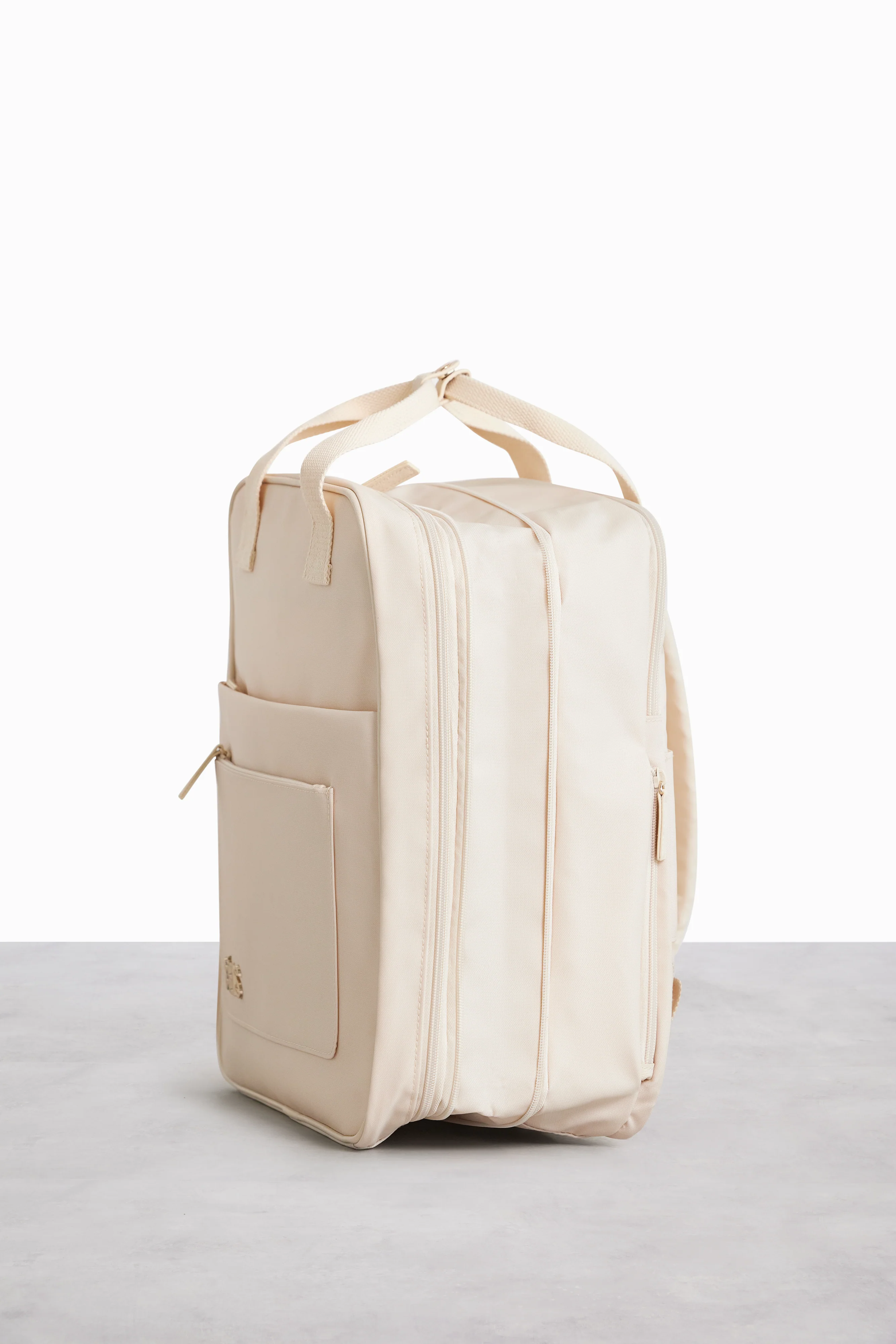 The Expandable Backpack in Beige - Image 4