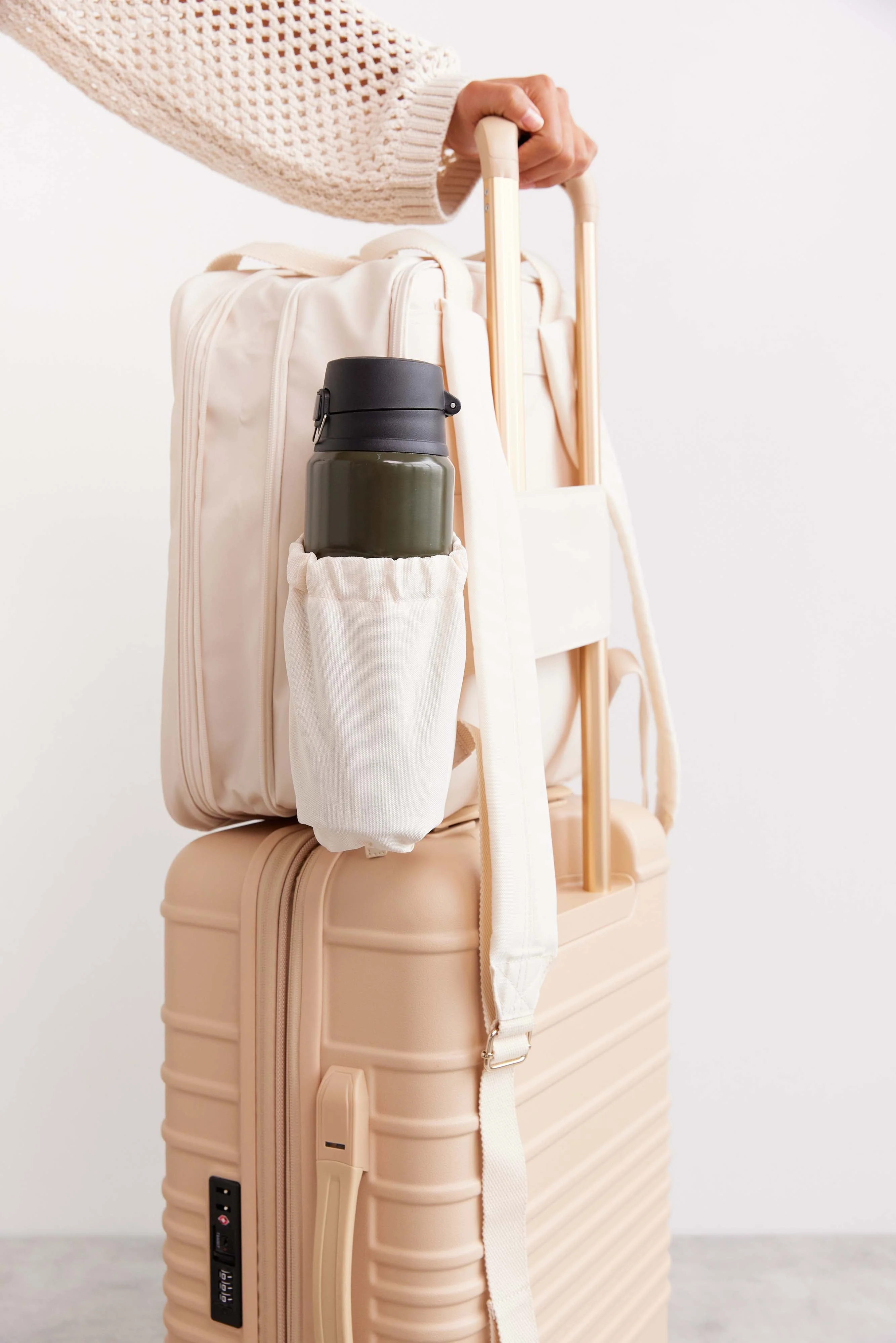 The Expandable Backpack in Beige - Image 9