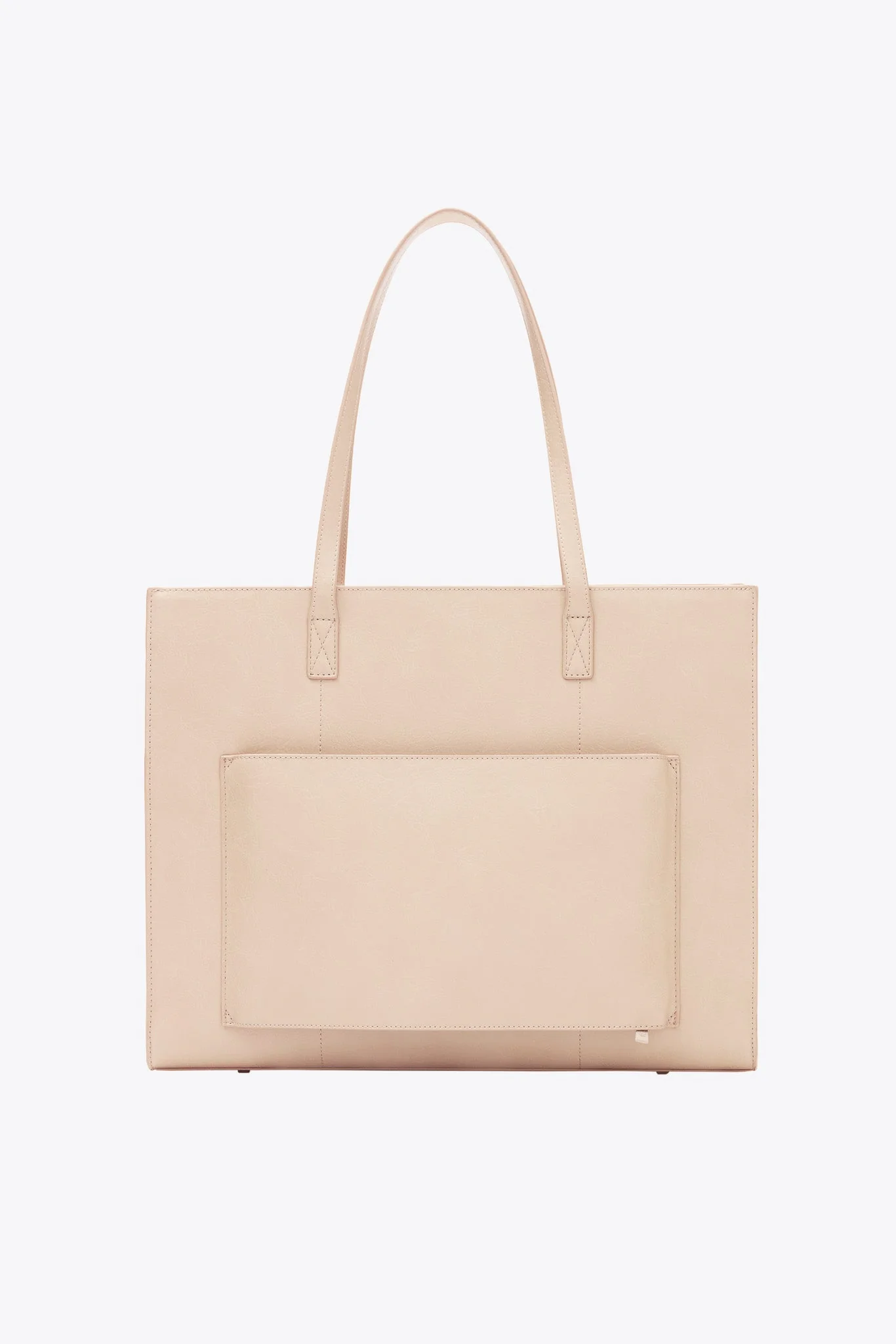 The Large Work Tote in Beige - Image 3