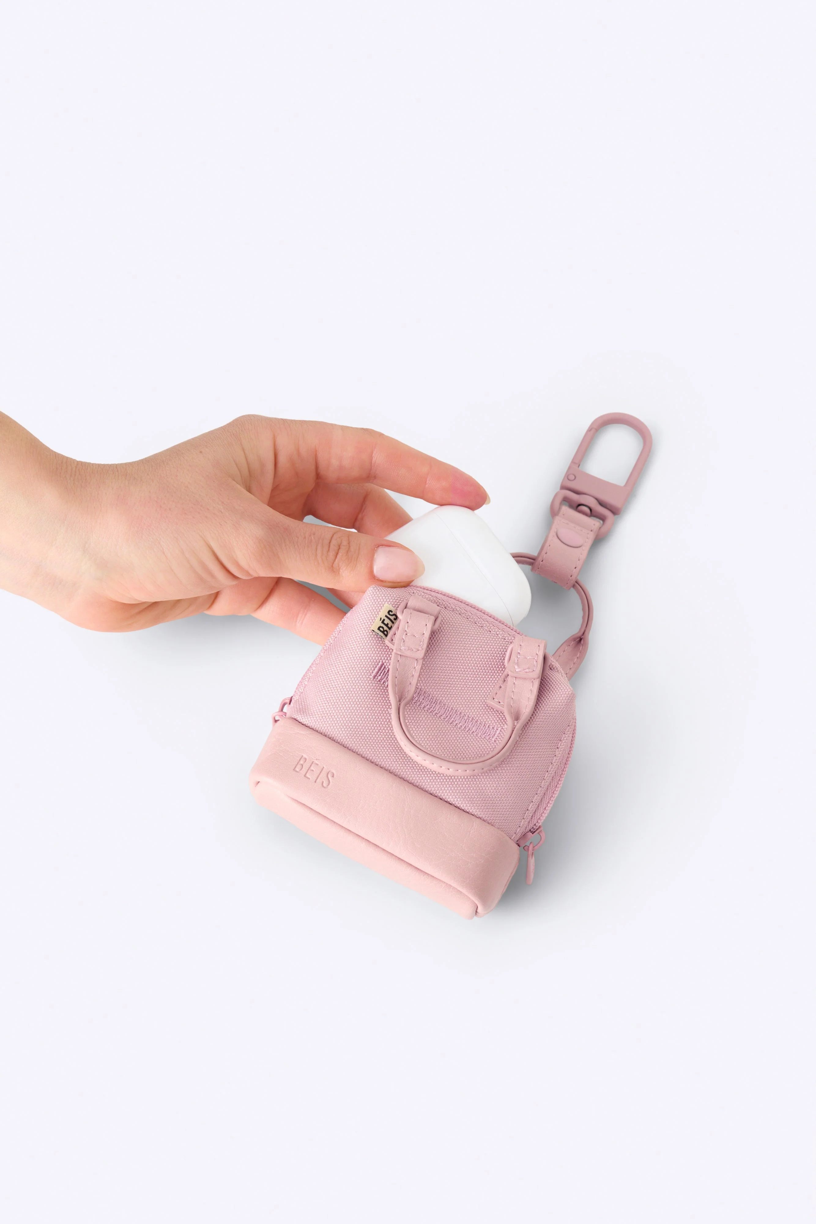 The Micro Weekender Charm in Atlas Pink - Image 3