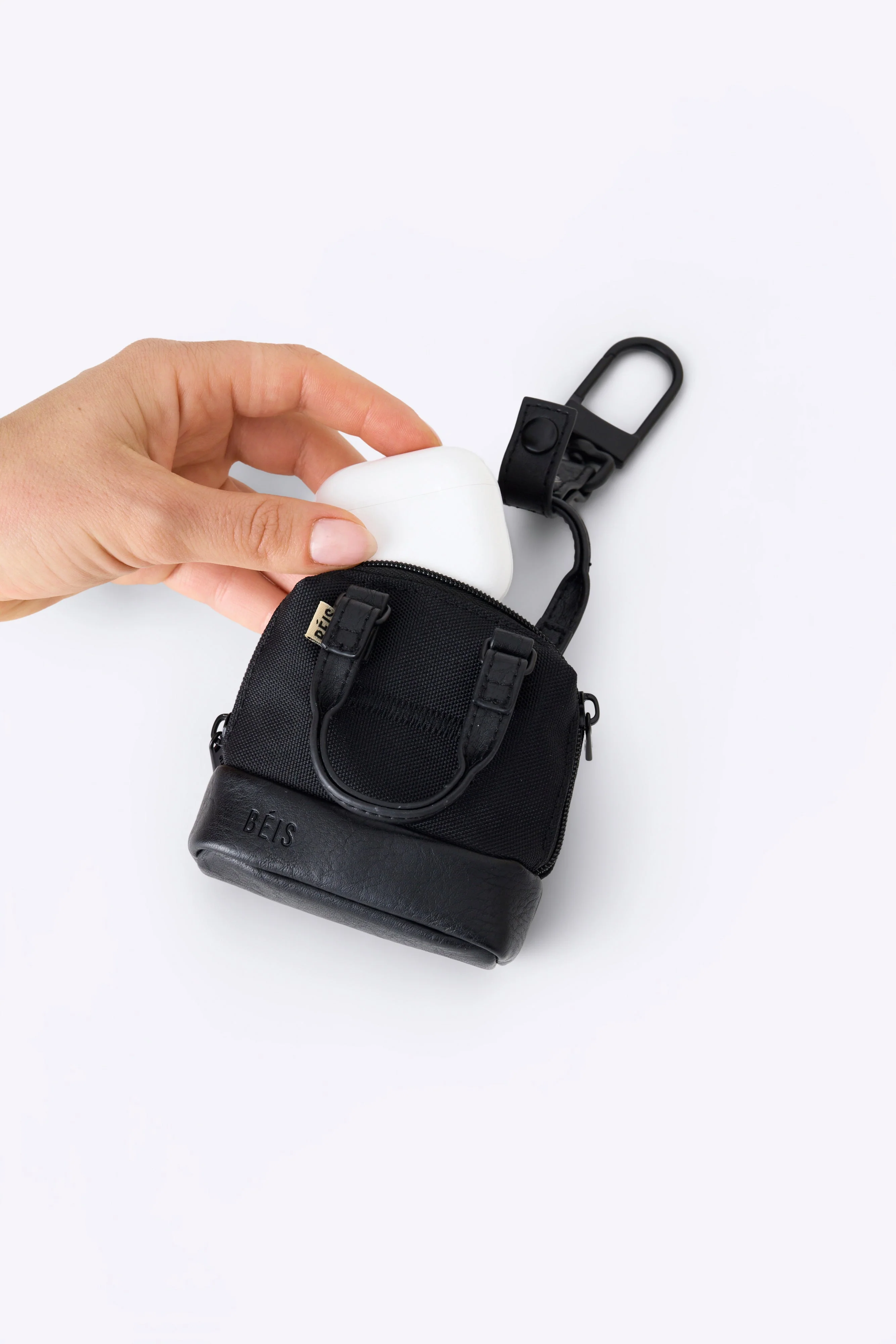 The Micro Weekender Charm in Black - Image 3