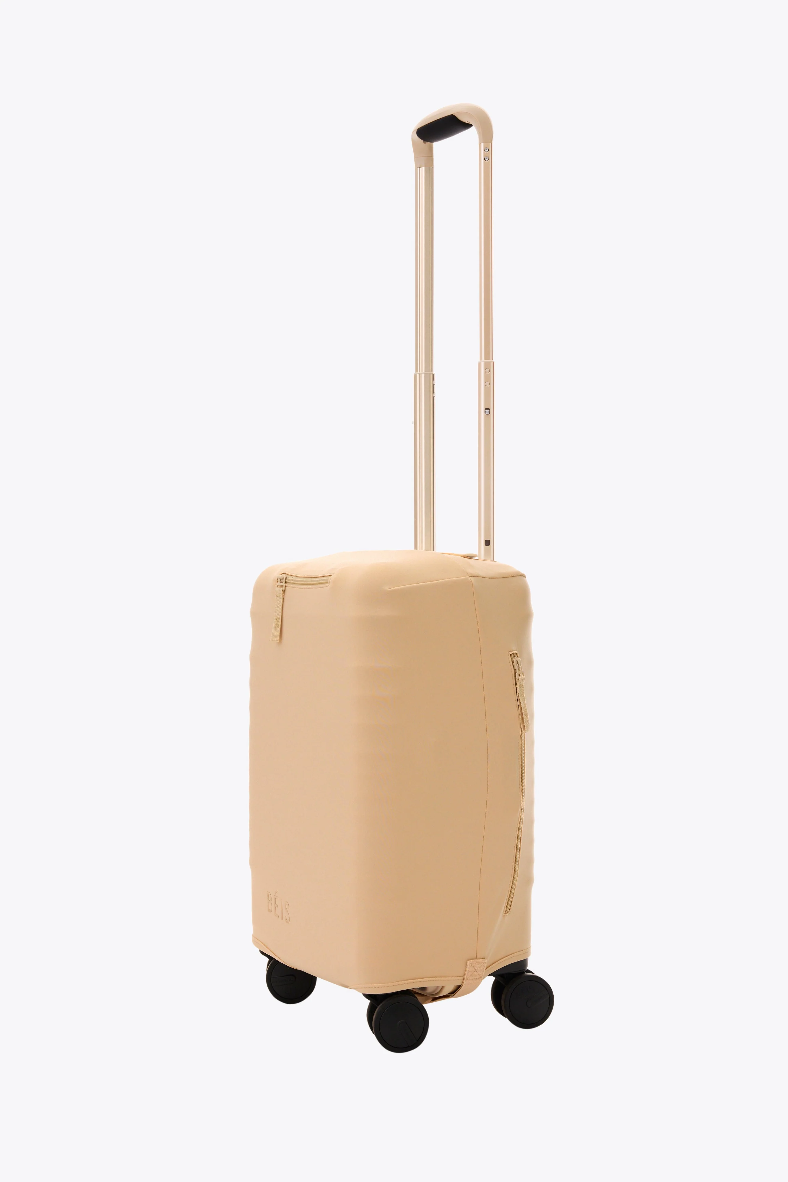 The Small Carry-On Luggage Cover in Beige - Image 3