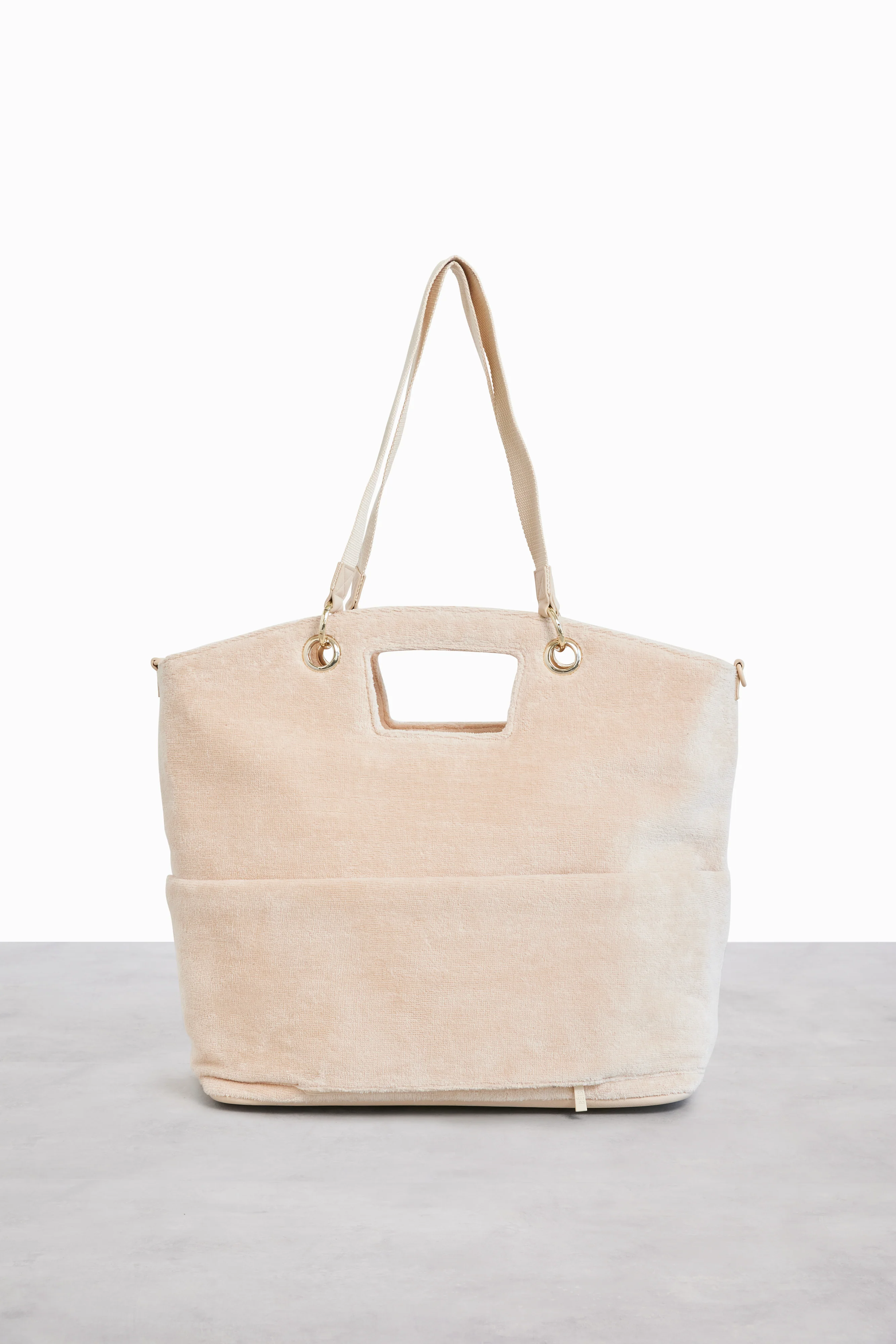 The Terry Tote in Beige - Image 3