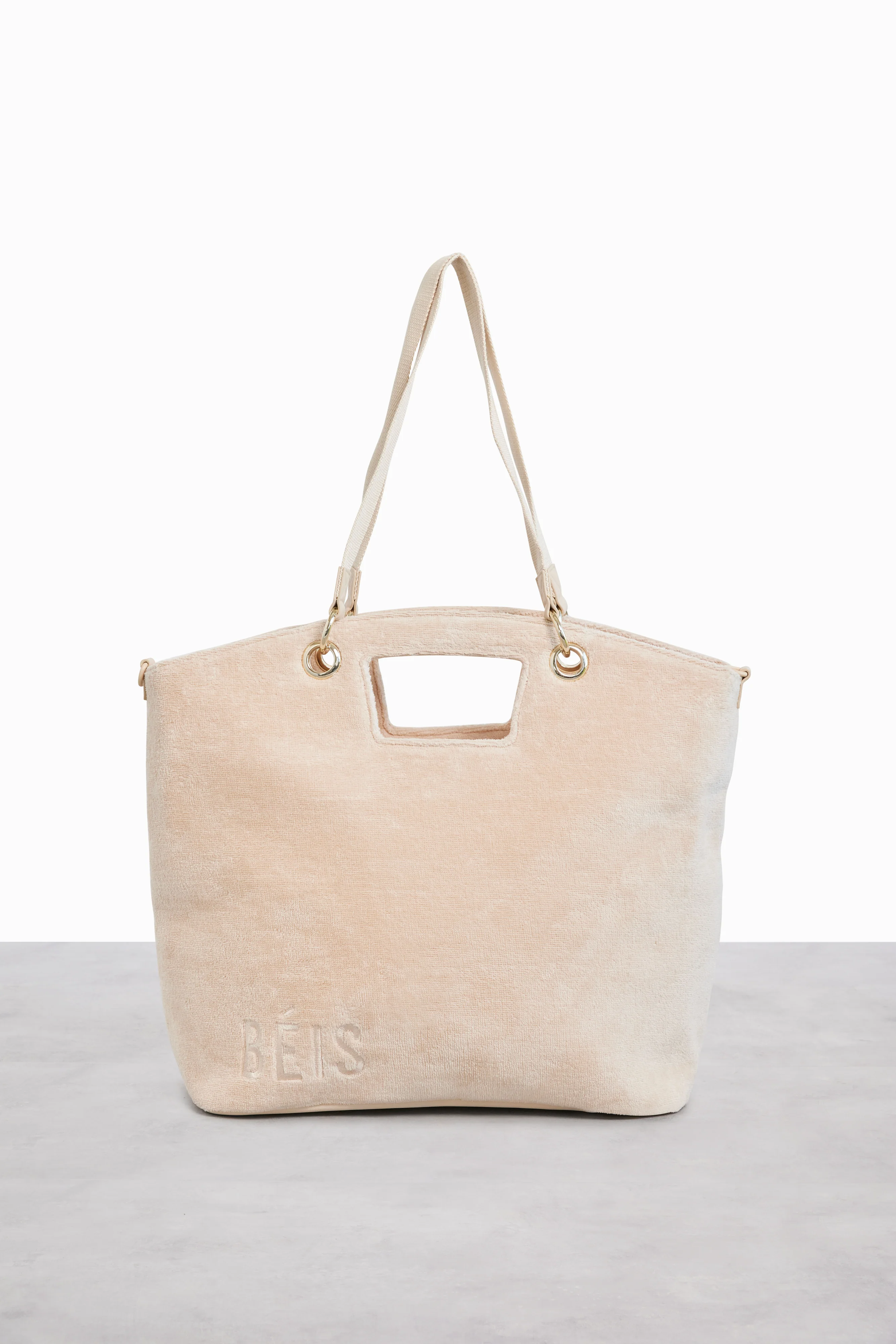 The Terry Tote in Beige - Image 4