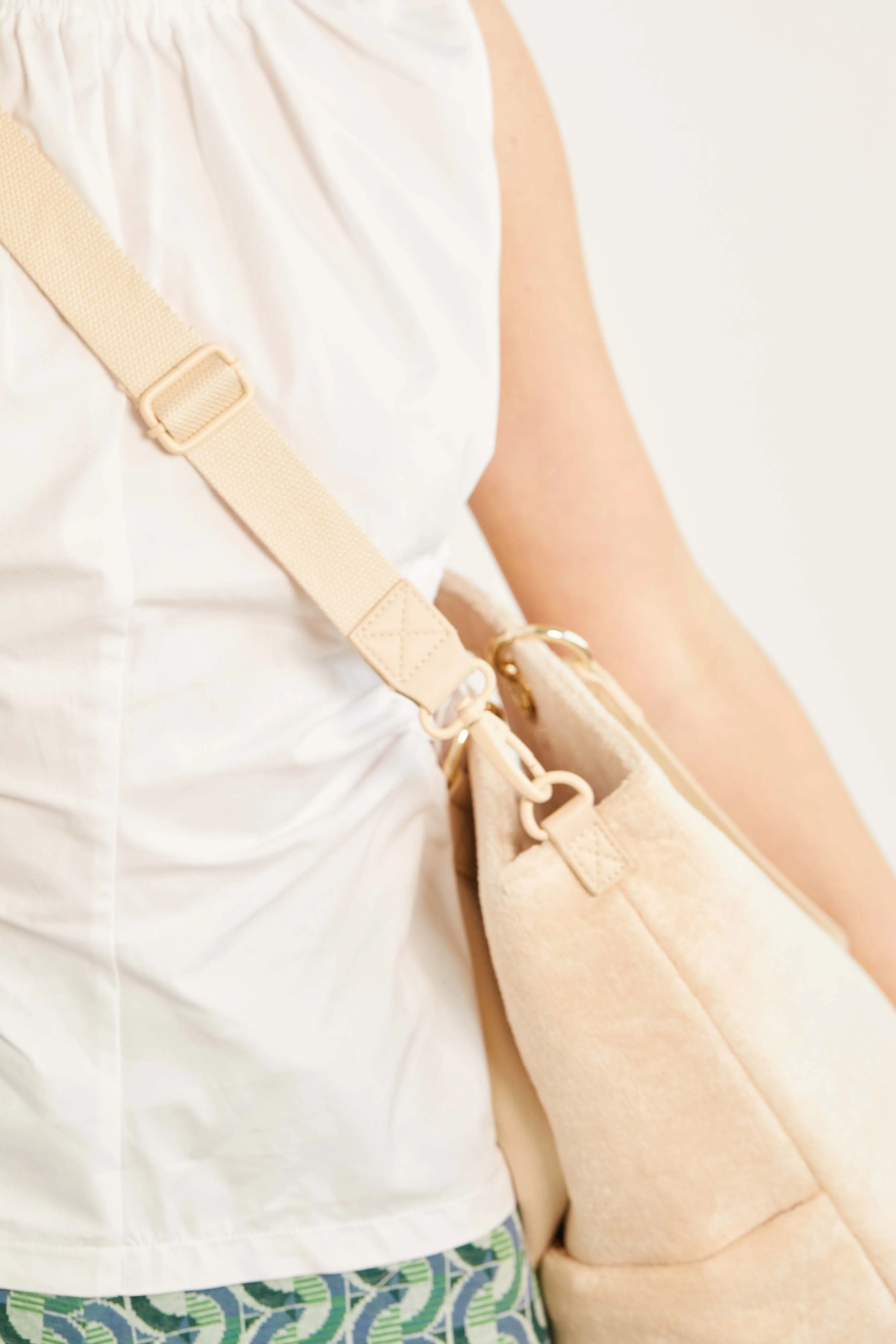 The Terry Tote in Beige - Image 5