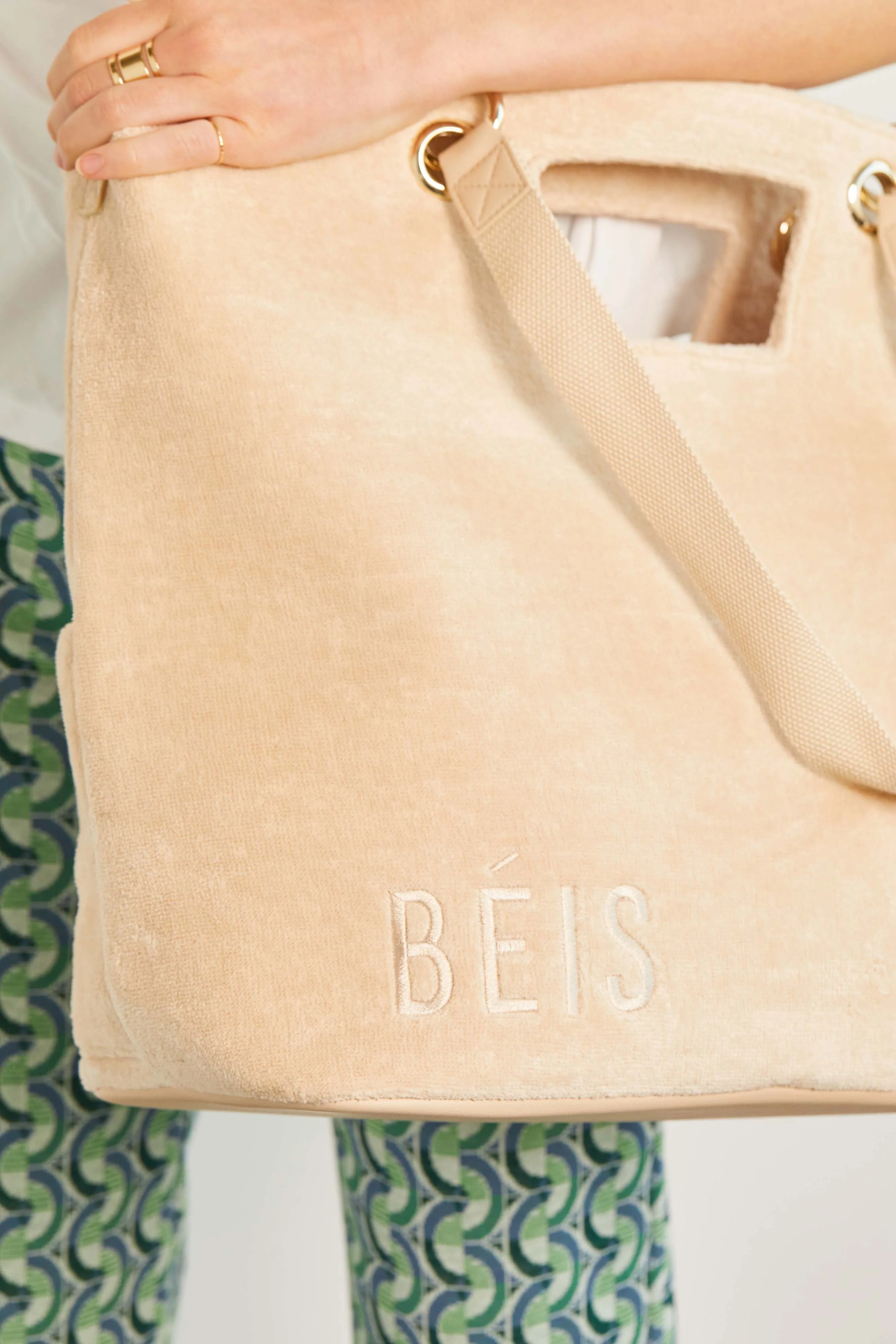 The Terry Tote in Beige - Image 6
