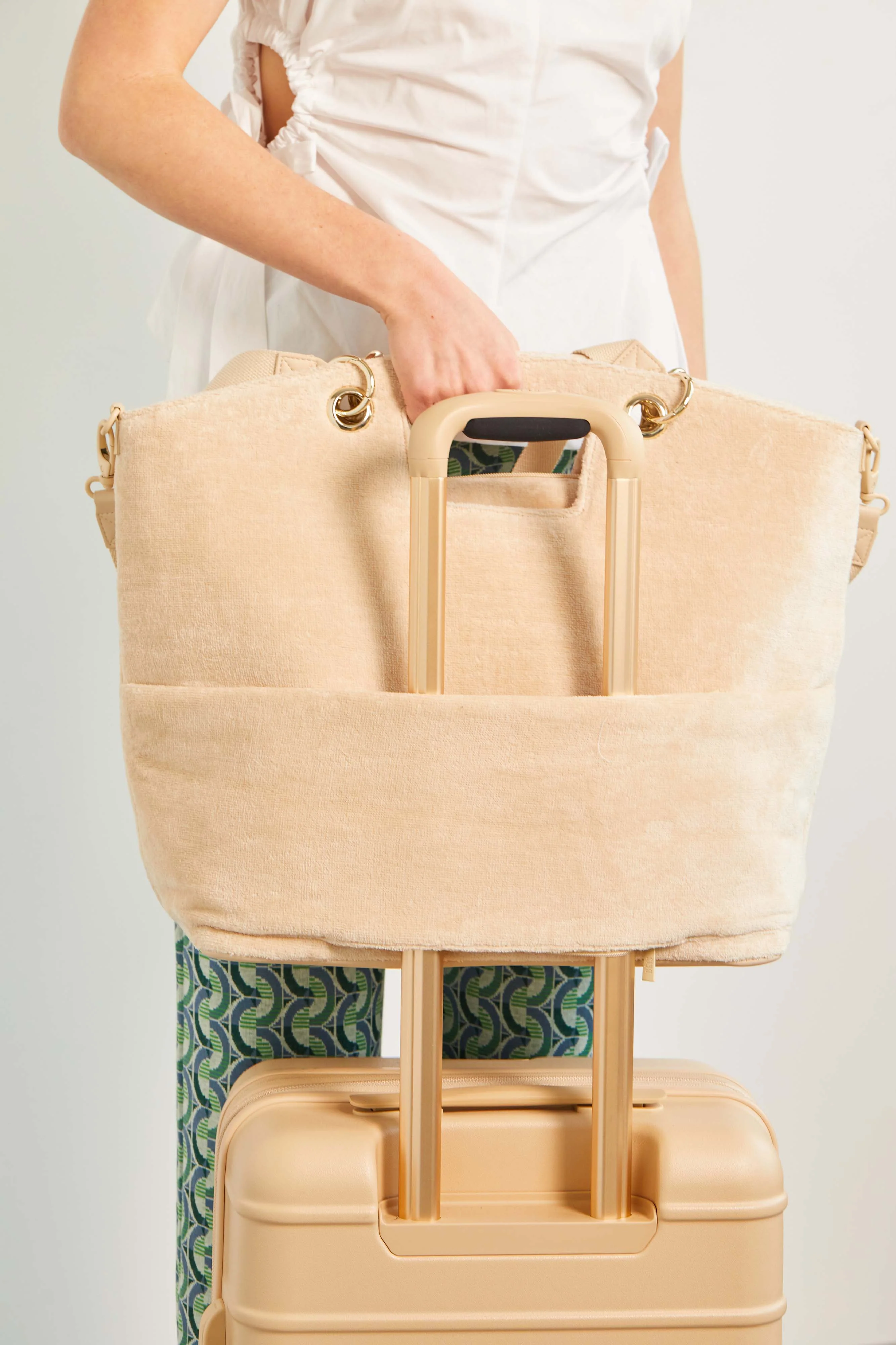 The Terry Tote in Beige - Image 8