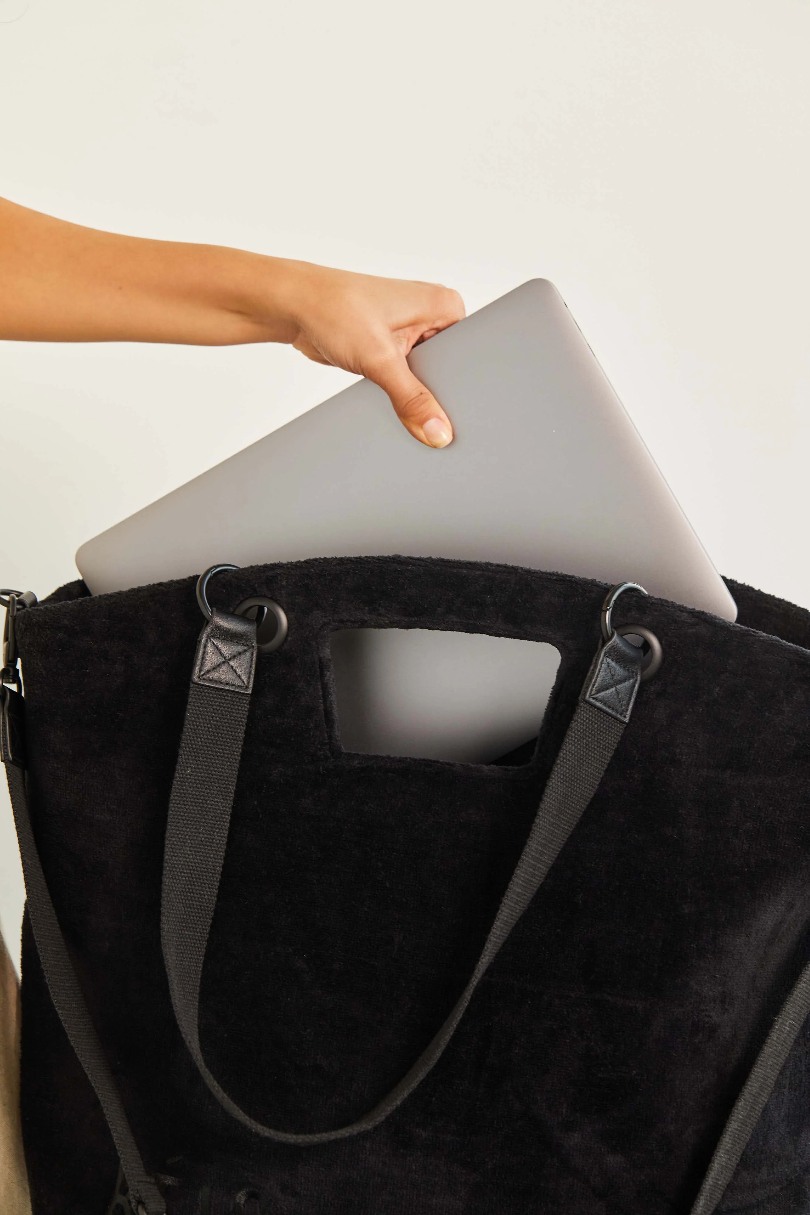 The Terry Tote in Black - Image 10