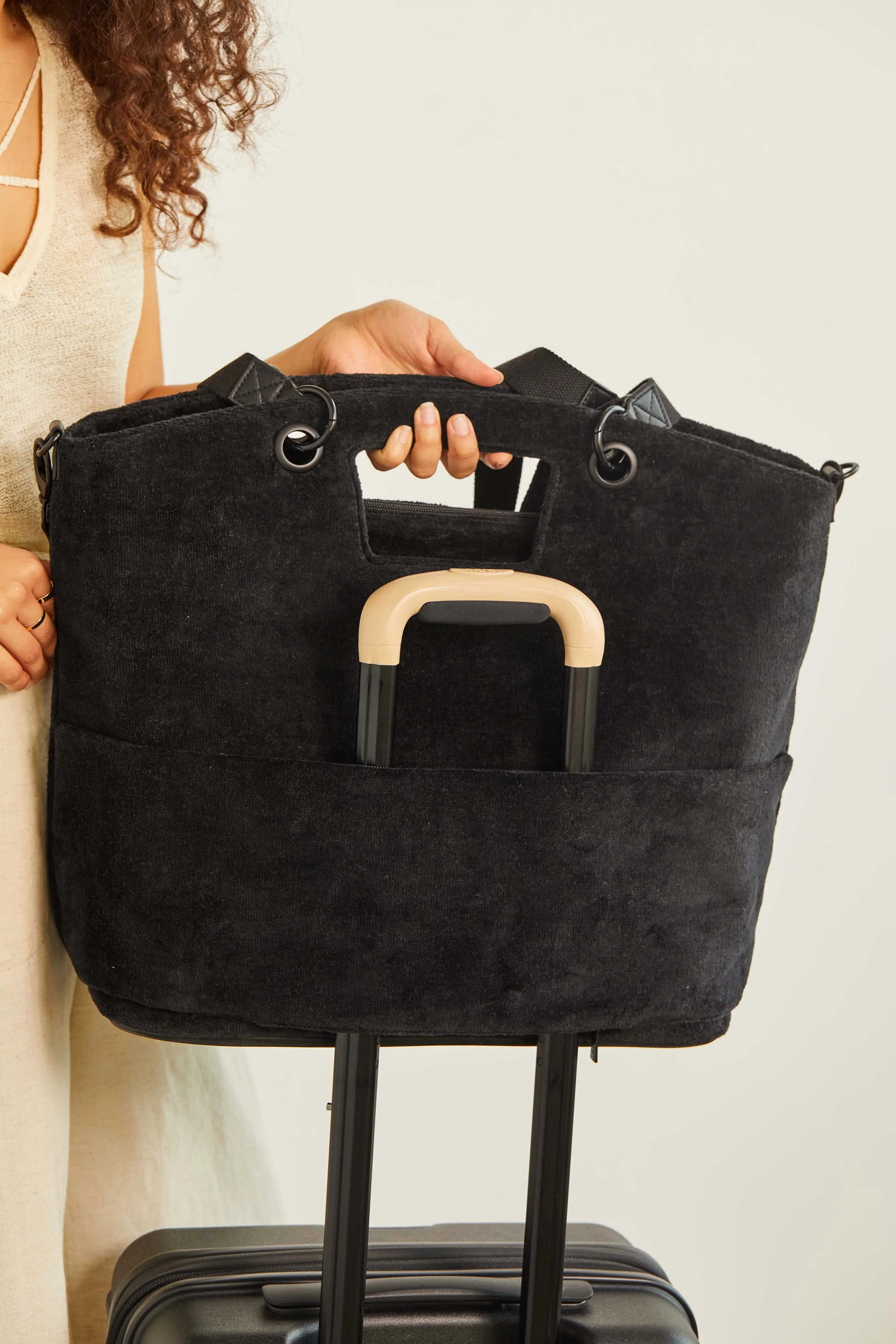 The Terry Tote in Black - Image 8