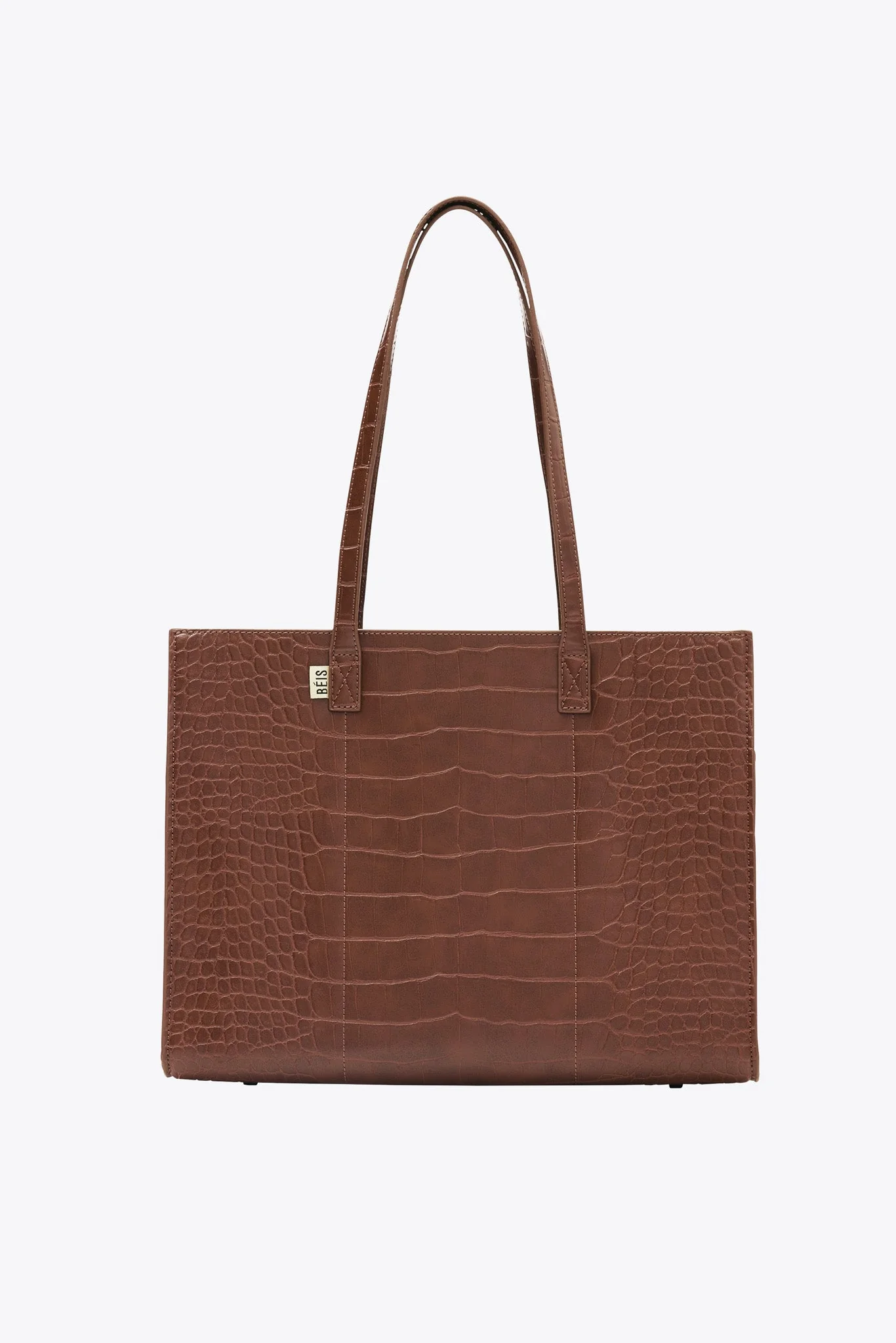 The Work Tote in Maple Croc - Image 12